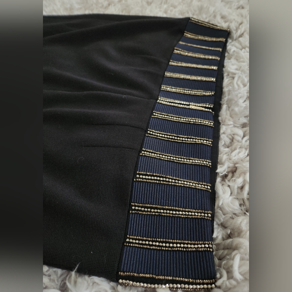Tory Burch "Thalia" Embellished Pencil Skirt XL - Picture 4 of 9